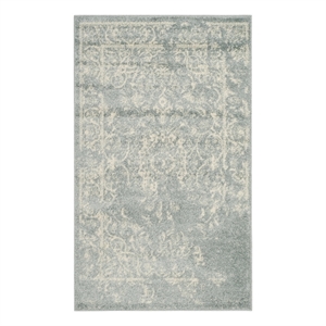 Safavieh Adirondack3'-0&quotx5'-0&quotJute and Polyester Power Loomed Rug in Slate/Ivory