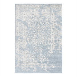 Safavieh Adirondack4'-0&quotx6'-0&quotJute and Polyester Power Loomed Rug in Slate/Ivory