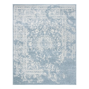 Safavieh Adirondack6'-0&quotx9'-0&quotJute and Polyester Power Loomed Rug in Slate/Ivory