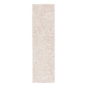 Safavieh Abstract 2'-3&quot x 8'-0&quot Wool and Cotton Hand Tufted Rug in Beige / Ivory