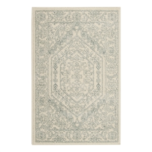 Safavieh Adirondack2'-6&quotx4'-0&quotJute and Polyester Power Loomed Rug in Ivory/Slate