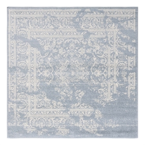 Safavieh Adirondack6'-0&quotx6'-0&quotJute and Polyester Power Loomed Rug in Slate/Ivory