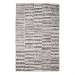 Safavieh Abstract 6'-0&quot x 9'-0&quot Wool Hand Tufted Rug in Gray
