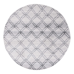 Safavieh Adirondack 4'-0&quot x 4'-0&quot Jute Power Loomed Rug in Silver / Charcoal