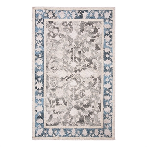 Safavieh Abstract 4'-0&quot x 6'-0&quot Wool Hand Tufted Rug in Beige / Blue