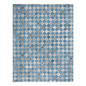 Safavieh Abstract 8'-0&quot x 10'-0&quot Wool Hand Tufted Rug in Gray / Blue