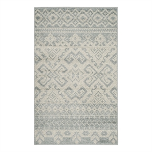 Safavieh Adirondack3'-0&quotx5'-0&quotJute and Polyester Power Loomed Rug in Slate/Ivory