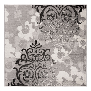 Safavieh Adirondack 10'-0&quot x 10'-0&quot Jute Power Loomed Rug in Silver/Ivory