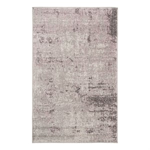 Safavieh Adirondack 3'-0&quot x 5'-0&quot Jute Power Loomed Rug in Light Gray/ Purple
