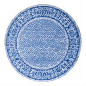 Safavieh Adirondack4'-0&quotx4'-0&quotJute and Polyester Power Loomed Rug in Silver/Blue