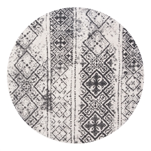 Safavieh Adirondack 6'-0&quot x 6'-0&quot Jute Power Loomed Rug in Silver/Black