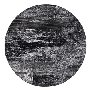 Safavieh Adirondack 4'-0&quot x 4'-0&quot Jute Power Loomed Rug in Silver/Black