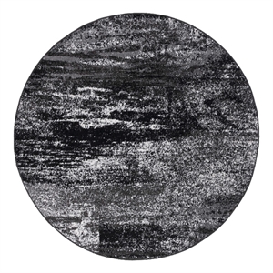 Safavieh Adirondack 9'-0&quot x 9'-0&quot Jute Power Loomed Rug in Silver/Black