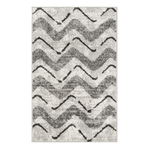Safavieh Adirondack 2'-6&quot x 4'-0&quot Jute Power Loomed Rug in Silver / Charcoal