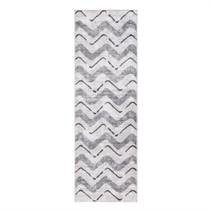 Safavieh Adirondack 2'-6&quot x 6'-0&quot Jute Power Loomed Rug in Silver / Charcoal