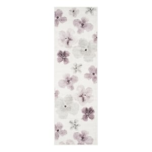 Safavieh Adirondack 2'-6&quot x 6'-0&quot Jute Power Loomed Rug in Ivory/Purple
