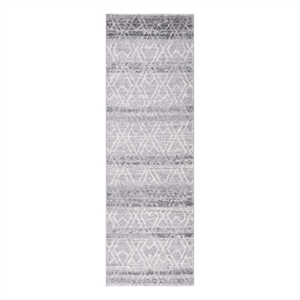 Safavieh Adirondack 2'-6&quot x 12'-0&quot Jute Power Loomed Rug in Silver/Ivory