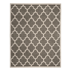 Safavieh Amherst 8'-0&quot x 10'-0&quot Power Loomed Rug in Dark Gray / Beige