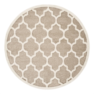 Safavieh Amherst 7'-0&quot x 7'-0&quot Power Loomed Rug in Wheat / Beige