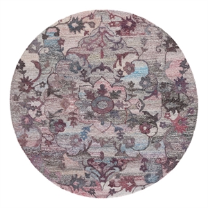 Safavieh Anatolia 6'-0&quot x 6'-0&quot Polyester Hand Tufted Rug in Brown / Pink