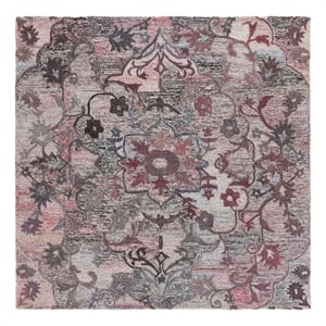 Safavieh Anatolia 6'-0&quot x 6'-0&quot Polyester Hand Tufted Rug in Brown / Pink