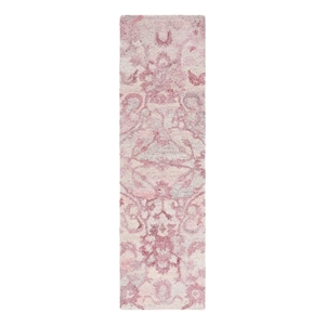 Safavieh Anatolia 2'-3&quot x 8'-0&quot Polyester Hand Tufted Rug in Pink