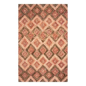 Safavieh Aspen 5'-0&quot x 8'-0&quot Wool Hand Tufted Rug in Gold / Olive