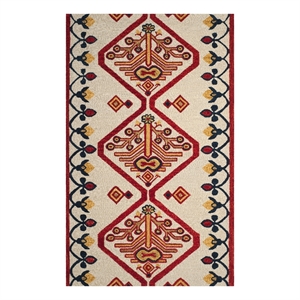 Safavieh Aspen 5'-0&quot x 8'-0&quot Wool Hand Tufted Rug in Ivory / Multi-Color