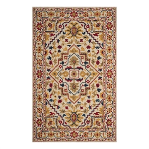 Safavieh Aspen 5'-0&quot x 8'-0&quot Wool Hand Tufted Rug in Ivory / Multi-Color