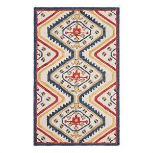 Safavieh Aspen 3'-0&quot x 5'-0&quot Wool Hand Tufted Rug in Ivory / Multi-Color