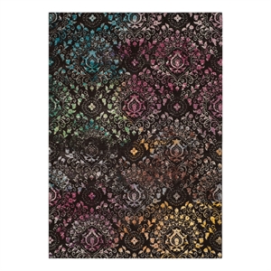 Safavieh Aria 5'-1&quot x 7'-3&quot Power Loomed Rug in Brown / Multi-Color
