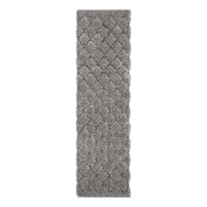 Safavieh Adriana Shag 2'-3&quot x 8'-0&quot Power Loomed Rug in Light Gray / Light Gray