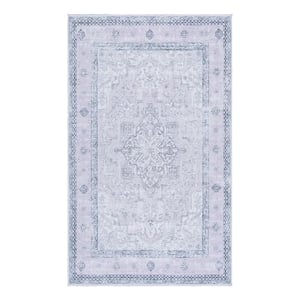 Safavieh Arizona 3'-0&quot x 5'-0&quot Polyester Power Loomed Rug in Pink / Beige