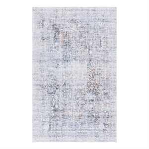 Safavieh Arizona 3'-0&quot x 5'-0&quot Polyester Power Loomed Rug in Beige / Charcoal