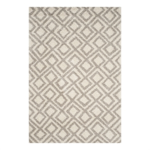 Safavieh Arizona Shag 5'-1&quot x 7'-6&quot Jute Power Loomed Rug in Ivory / Beige