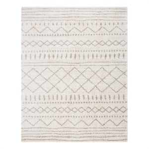 Safavieh Arizona Shag 11'-0&quot x 15'-0&quot Jute Power Loomed Rug in Ivory / Beige