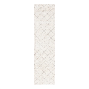 Safavieh Arizona Shag 2'-3&quot x 10'-0&quot Jute Power Loomed Rug in Ivory / Beige