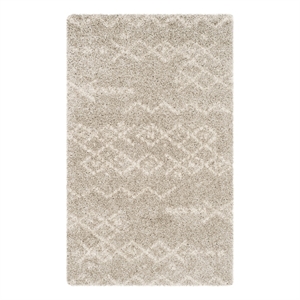 Safavieh Arizona Shag 3'-2&quot x 5'-0&quot Jute Power Loomed Rug in Gray / Ivory