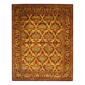 Safavieh Antiquity 6'-0&quot x 9'-0&quot Wool Hand Tufted Rug in Burgundy / Gold