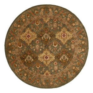 Safavieh Antiquity 6'-0&quot x 6'-0&quot Wool Hand Tufted Rug in Olive