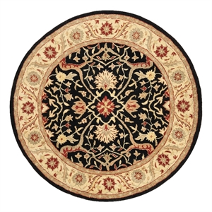 Safavieh Antiquity 3'-6&quot x 3'-6&quot Wool Hand Tufted Rug in Black