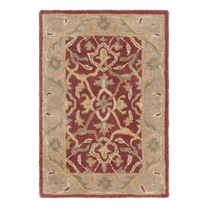 Safavieh Antiquity 2'-0&quot x 3'-0&quot Wool Hand Tufted Rug in Rust