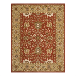 Safavieh Antiquity 6'-0&quot x 9'-0&quot Wool and Cotton Hand Tufted Rug in Rust / Gold