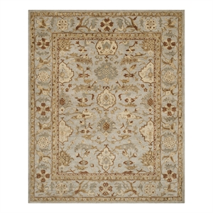 Safavieh Antiquity 9'-0&quot x 12'-0&quot Wool Hand Tufted Rug in Light Gray