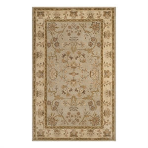 Safavieh Antiquity 5'-0&quot x 8'-0&quot Wool Hand Tufted Rug in Light Gray / Beige