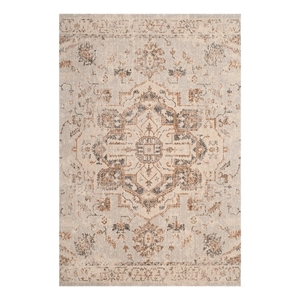 Safavieh Artisan 3'-3&quotx5'-3&quotJute and Cotton Power Loomed Rug in Light Blue/Beige