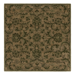 Safavieh Antiquity 6'-0&quot x 6'-0&quot Wool Hand Tufted Rug in Olive / Green
