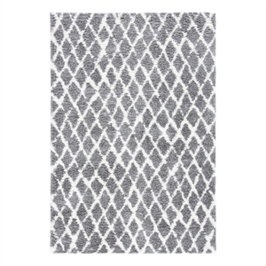 Safavieh Berber Shag 5'-5&quot x 7'-7&quot Jute Power Loomed Rug in Light Gray / Cream