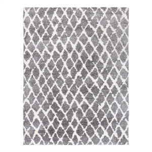 Safavieh Berber Shag 8'-0&quot x 10'-0&quot Jute Power Loomed Rug in Light Gray / Cream