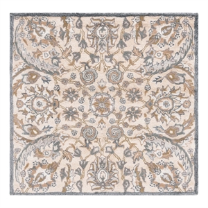 Safavieh Bella 5'-0&quot x 5'-0&quot Hand Tufted Rug in Beige / Multi-Color